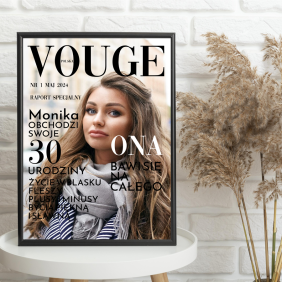 Okładka gazety plakat prezent dla mamy na urodziny