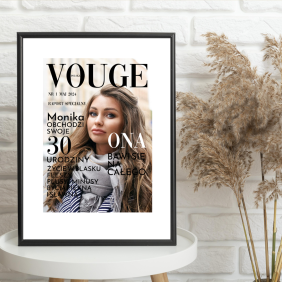Okładka gazety plakat prezent dla mamy na urodziny