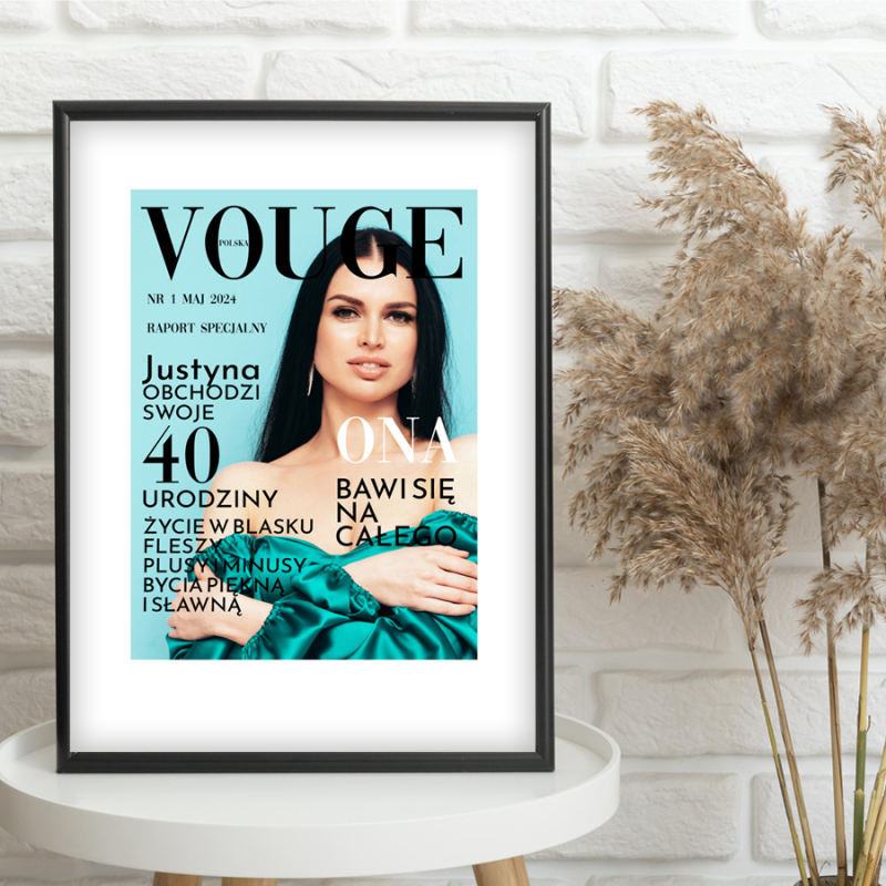 Okładka gazety plakat prezent dla kobiety na urodziny