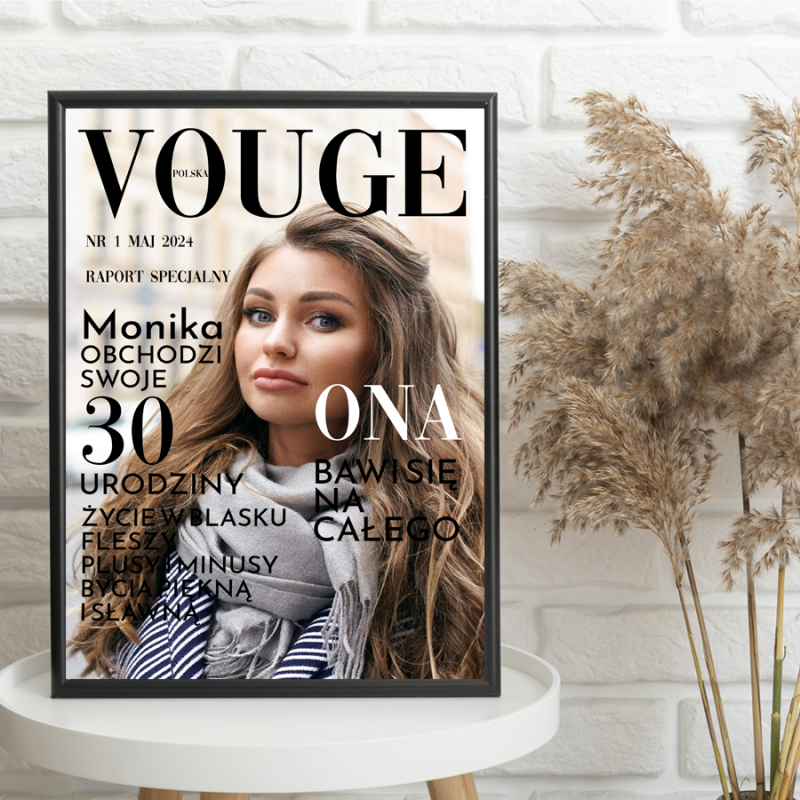 Okładka gazety plakat prezent dla nauczyciela na urodziny