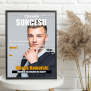 Okładka gazety plakat prezent na dzień chłopaka człowiek sukcesu