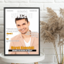 Okładka gazety plakat prezent na dzień chłopaka człowiek sukcesu