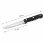 Nóż Ząbkowany Ostry Stalowy 21cm