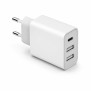 Ładowarka Sieciowa 3x USB USB-C Szybkie Ładowanie + Kabel USB-C 2m Biała