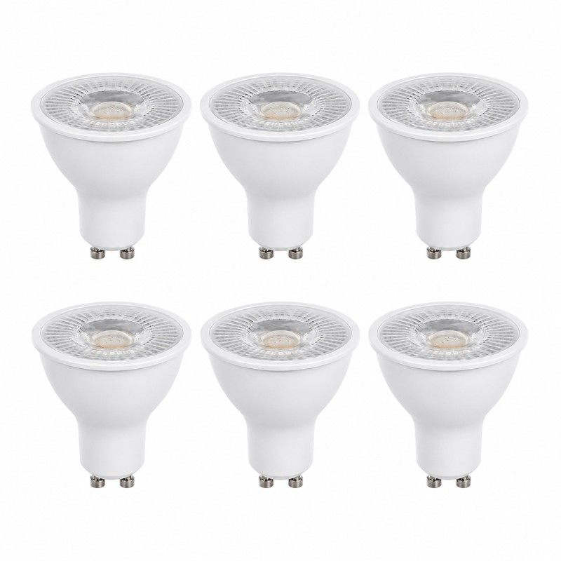 Zestaw 6x Żarówka LED GU10 Neutralna Barwa 4000K Mocna Energooszczędna